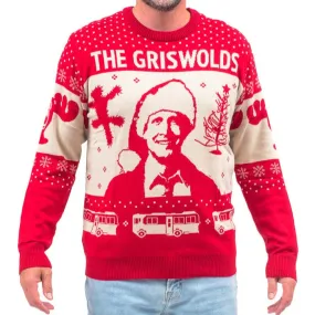 Clark Griswolds Santa Hat Ugly Christmas Sweater – Christmas Vacation Inspired Fun & Festive Holiday Apparel