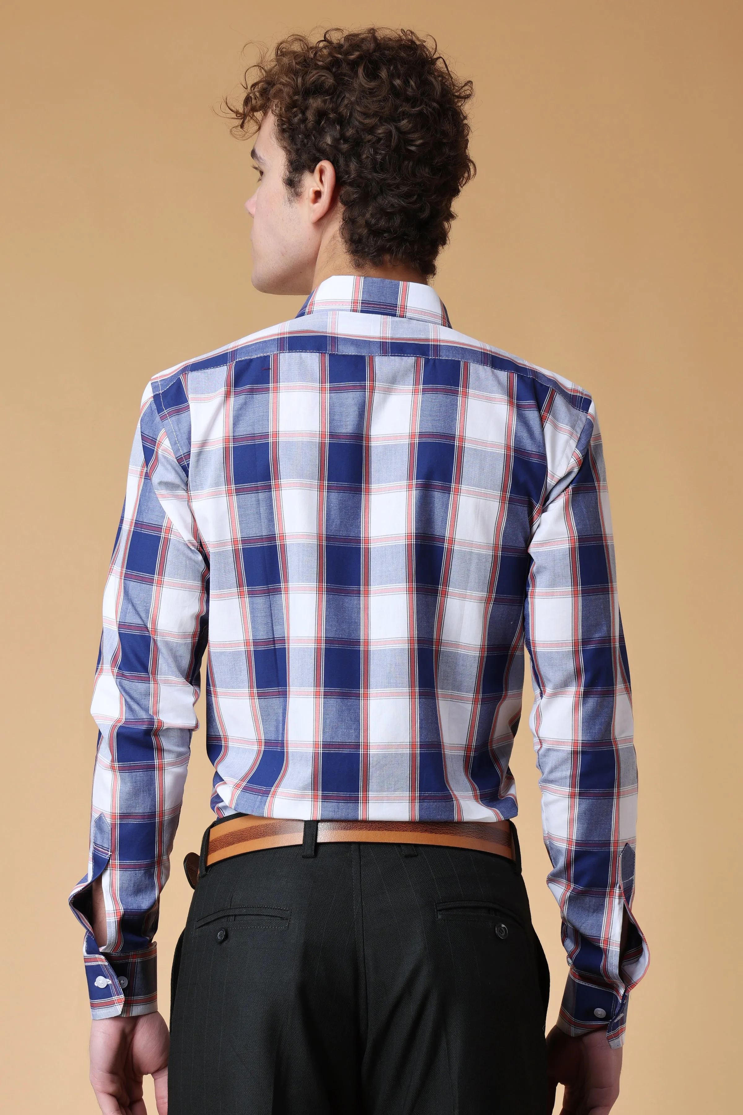 Indigo Berry Checked Shirt