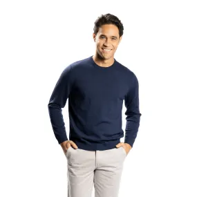 Merino Wool Sweaters Crew Neck - Navy