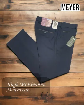 Meyer Chicago Navy Dress Trousers - Style 2556-19