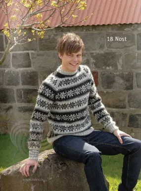 Nost Mens Wool Sweater Grey