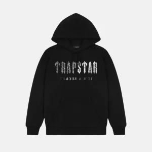 Trapstar Decoded Paisley Monochrome Edition Hoodie - Black